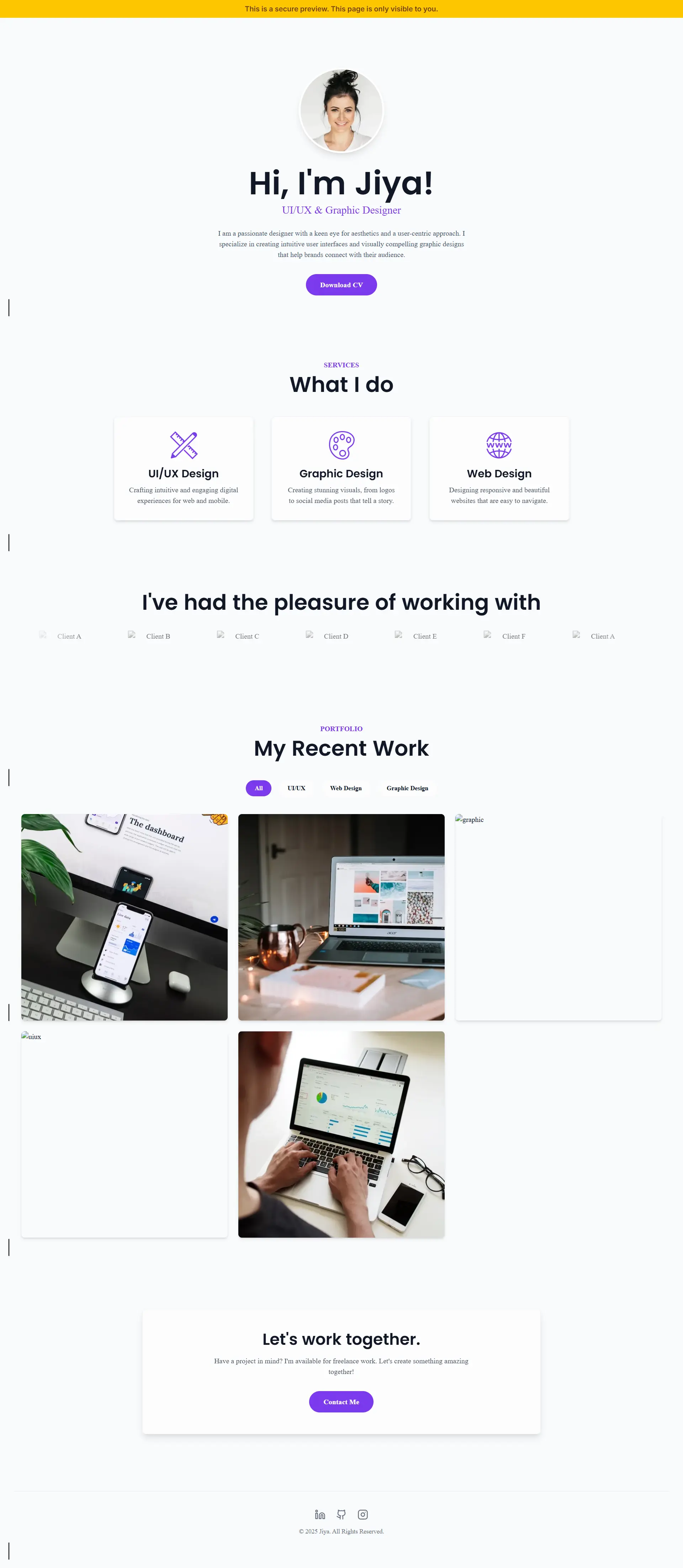 Professional Portfolio Templates | My Portfolyo